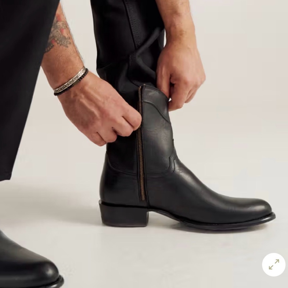 Tecovas The Dean. Black Cowboy Boots - Picture 2 of 9